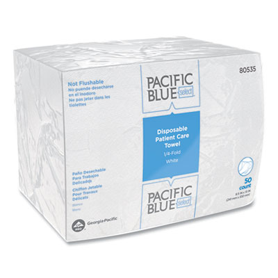 Pacific Blue Select Disposable Patient Care Washcloths, 1-Pl