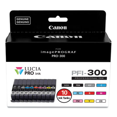 4192c007 (pfi-300) Ink, Matte Black/photo Black/gray/cyan/ph