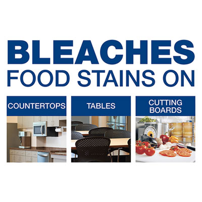 Cleaner with Bleach, Liquid, (3) 1 gal Bottle, (1) Empty Bot