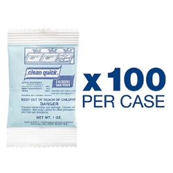 Powdered Chlorine-Based Sanitizer, 1 oz Pack, 100/Carton