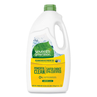Natural Automatic Dishwasher Gel, Lemon Scent, 42 oz Bottle,