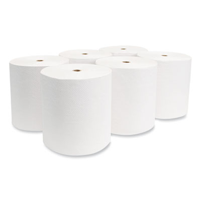 Valay Proprietary Roll Towels, 1-Ply, 8" X 800 Ft, White, 6