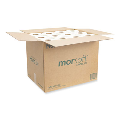 Morsoft Controlled Bath Tissue, Septic Safe, 2-Ply, White, 6