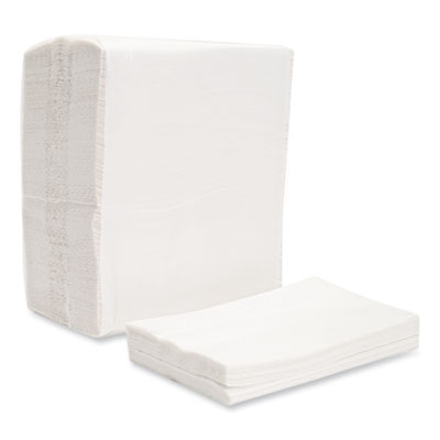 Morsoft Dispenser Napkins, 1-Ply, 6 x 13, White, 500/Pack, 2