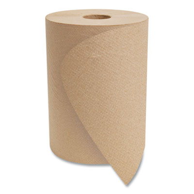 10 Inch Roll Towels, 1-Ply, 10" X 800 Ft, Kraft, 6 Rolls/car