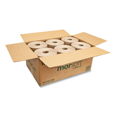 10 Inch Roll Towels, 1-Ply, 10" X 800 Ft, Kraft, 6 Rolls/car
