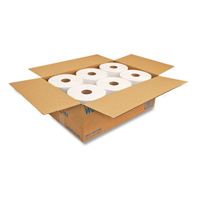 Morsoft Universal Roll Towels, 1-Ply, 8" x 800 ft, White, 6