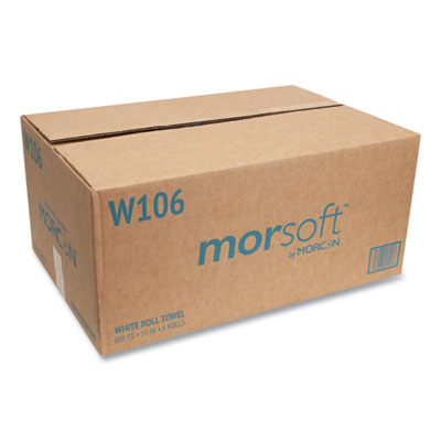 10 Inch Roll Towels, 1-Ply, 10" X 800 Ft, White, 6 Rolls/car