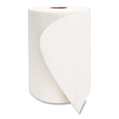 10 Inch TAD Roll Towels, 1-Ply, 10" x 500 ft, White, 6 Rolls