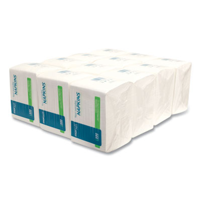 Morsoft 1/4 Fold Lunch Napkins, 1-Ply, 11.8 x 11.8, White, 6
