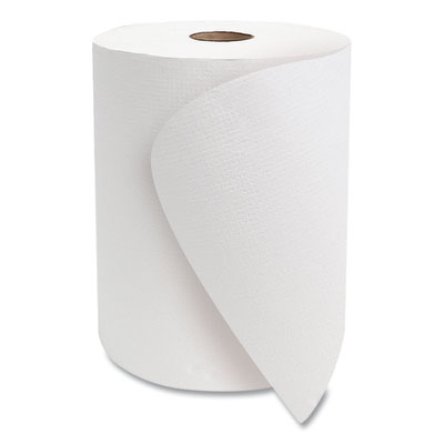 10 Inch TAD Roll Towels, 1-Ply, 10" x 700 ft, White, 6 Rolls