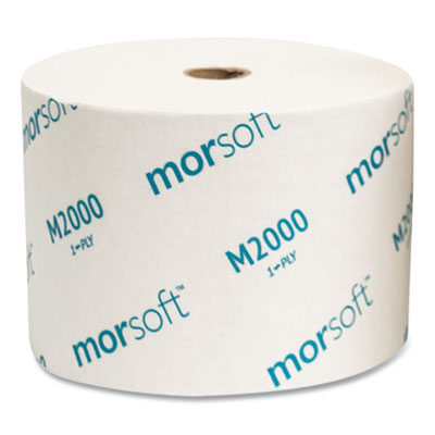 Small Core Bath Tissue, Septic Safe, 1-Ply, White, 2,000 She