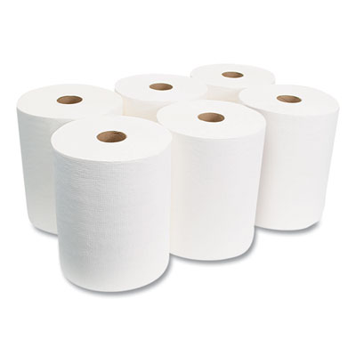 10 Inch TAD Roll Towels, 1-Ply, 10" x 700 ft, White, 6 Rolls