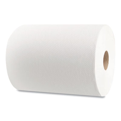 10 Inch Roll Towels, 1-Ply, 10" X 800 Ft, White, 6 Rolls/car