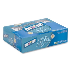 Combo Pack, Tray with White Plastic Utensils, Heavyweight, F
