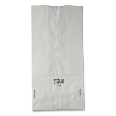 Grocery Paper Bags, 10# Size, 35# Basis Weight, 7" x 4.38" x