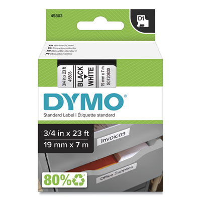 D1 High-Performance Polyester Removable Label Tape, 0.75" X 