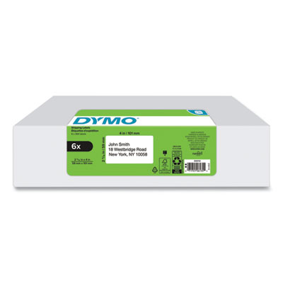 LW Shipping Labels, 2.31" x 4", White, 300 Labels/Roll, 6 Ro
