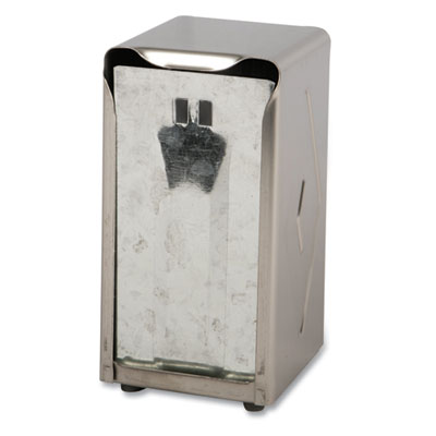Tabletop Napkin Dispenser, Tall Fold, 3.75 x 4 x 7.5, Chrome