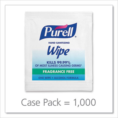 Premoistened Sanitizing Hand Wipes, Individually Wrapped, 5