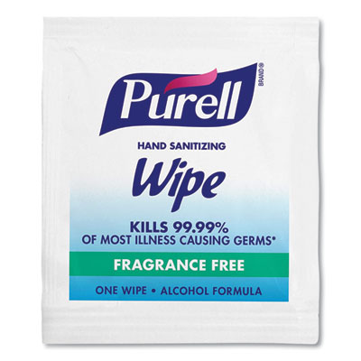 Premoistened Sanitizing Hand Wipes, Individually Wrapped, 5