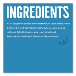 Natural Fabric Softener Sheets, Unscented, 80 Sheets/box, 4/