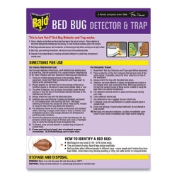 Bed Bug Detector and Trap, 0.19 lb Trap, 8 Traps/Box, 6/Cart