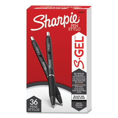 S-Gel High-Performance Gel Pen, Retractable, Bold 1 Mm, Blac