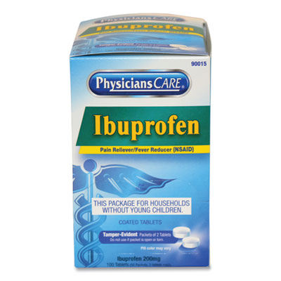 Ibuprofen Tablets, Two-Pack, 50 Packs/Box