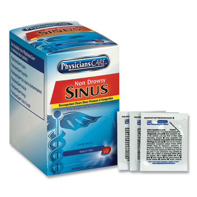 Non-Drowsy Sinus Decongestant Congestion Medication, One Tab