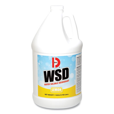 Water-Soluble Deodorant, Lemon, 1 gal Bottle, 4/Carton