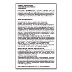 Enzym D Digester Liquid Deodorant, Lemon, 1 Gal Bottle, 4/ca