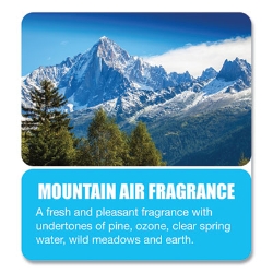 Diamond 3d Urinal Screen, Mountain Air Scent, Blue, 10/pack,