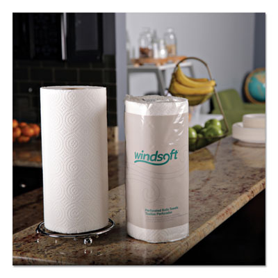 Kitchen Roll Towels, 2-Ply, 11 x 8.5, White, 85/Roll, 30 Rol