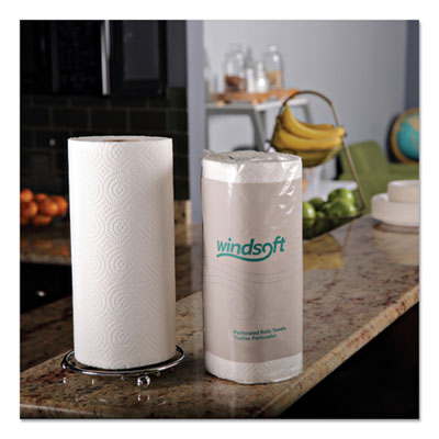 Kitchen Roll Towels, 2-Ply, 11 x 8.8, White, 100/Roll, 30 Ro