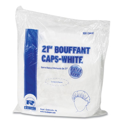 Latex-Free Operating Room Cap, Pleated, Spun-Bonded Polyprop
