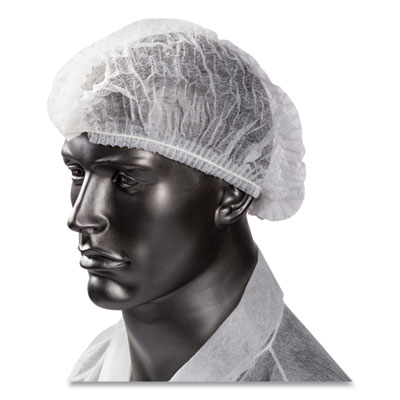 Latex-Free Operating Room Cap, Pleated, Spun-Bonded Polyprop