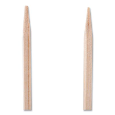 Square Wood Toothpicks, 2.75", Natural, 800/box, 24 Boxes/ca