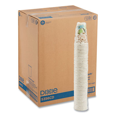 Perfectouch Paper Hot Cups, 16 Oz, Coffee Haze Design, 50/sl