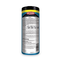 E-tronic Wipes, 1-Ply, 7 x 8, White, 30/Canister, 4 Canister