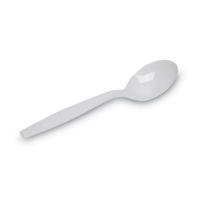 Plastic Cutlery, Heavyweight Soup Spoon, White, 100/Box, 10