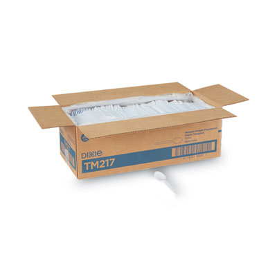 Plastic Cutlery, Heavy Mediumweight Spoon, White, 1,000/Cart