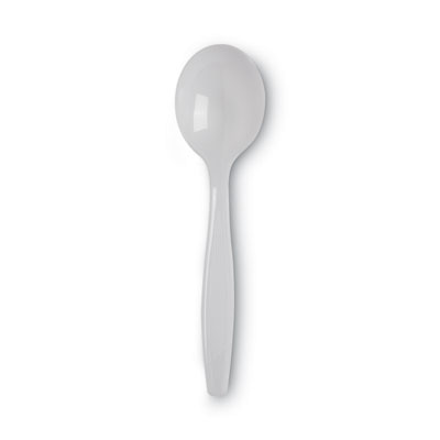 Plastic Cutlery, Heavyweight Soup Spoon, White, 100/Box, 10