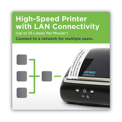 Labelwriter 5xl Series Label Printer, 53 Labels/min Print Sp