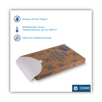 Greaseproof Liftoff Pan Liners, 16.38 x 24.38, White, 1,000/