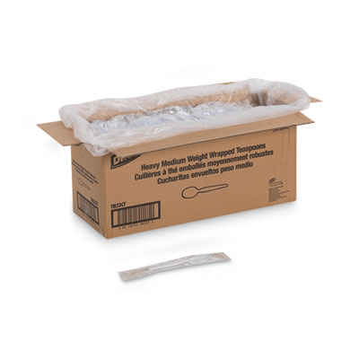 Individually Wrapped Mediumweight Polystyrene Cutlery, Spoon