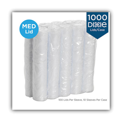 Sip-Through Dome Hot Drink Lids, Fits 10 oz Dixie Hot Cups,