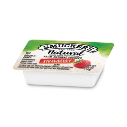 Smuckers 1/2 Ounce Natural Jam, Strawberry, 0.5 oz Container