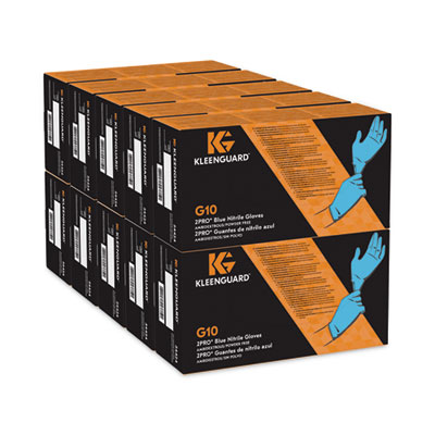 G10 2PRO Nitrile Gloves, Powder-Free, X-Large, 6 mil Thick,