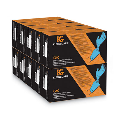 G10 2PRO Nitrile Gloves, Powder-Free, Medium, 6 mil Thick, 9